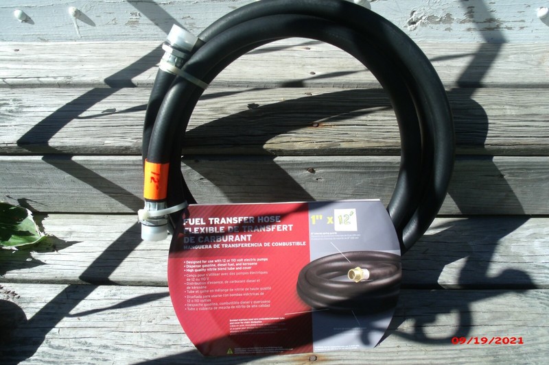Fuel transfer hose-1" x 12' NEW