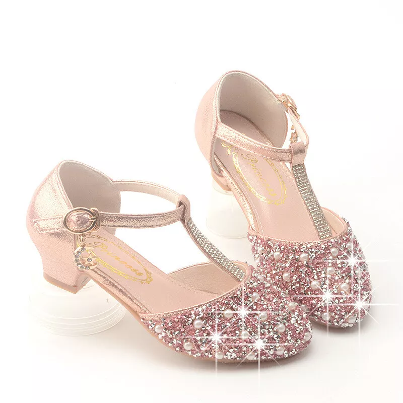 Glitter Vamp Bows Decorative Silver Block Heel Sandals For Girls Small High  Heels For Summer From Ligemeitang, $28.9 | DHgate.Com