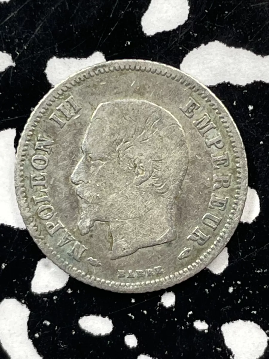 1853-A France 20 Centimes Lot#M2781 Silver!