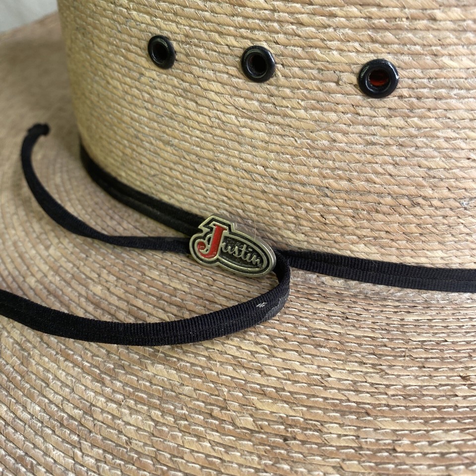 Justin 20x Straw Cowboy hat unisex Yellowstone eBay
