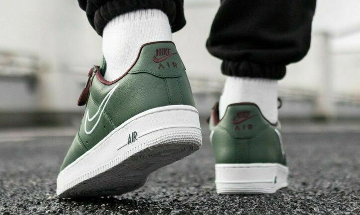 Men Nike Air Force 1 Low Retro Hong Kong Deep Forest Olive Men Nike Air Force 1 Low Retro Hong Kong Deep Forest Olive