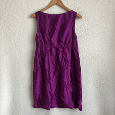 Loft Dress Womens Size 8 Purple Fuchsia Satin