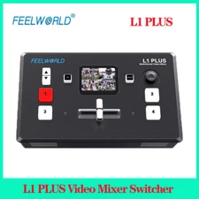 FEELWORLD L1 PLUS Multi-camera Video Mixer Switcher TouchScreen Live Streaming