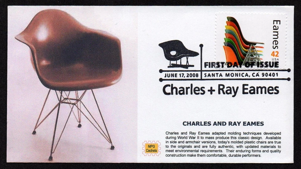 USA, SCOTT # 4333, SET OF 16 FDC COVERS MPG DESIGNERS CHARLES & RAY EAMES 2008 - Image 4 of 4