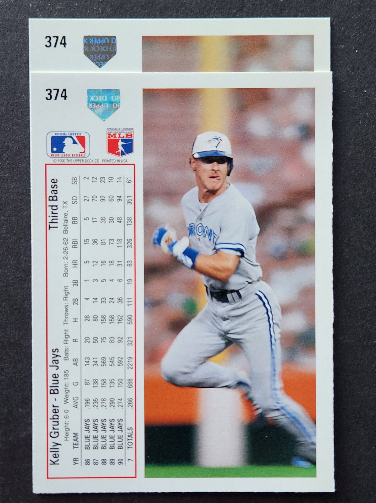 1991 Upper Deck "1990 Baseball Hologram" ERROR VARIATION * You PICK CHOOSE *