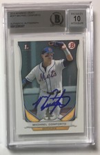 MICHAEL CONFORTO 2014 BOWMAN #DP7 SIGNED ROOKIE AUTO 10 RC NY METS AUTOGRAPH