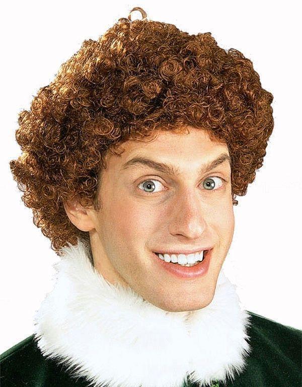 The Elf Movie Buddy the Elf Brown Afro Wig