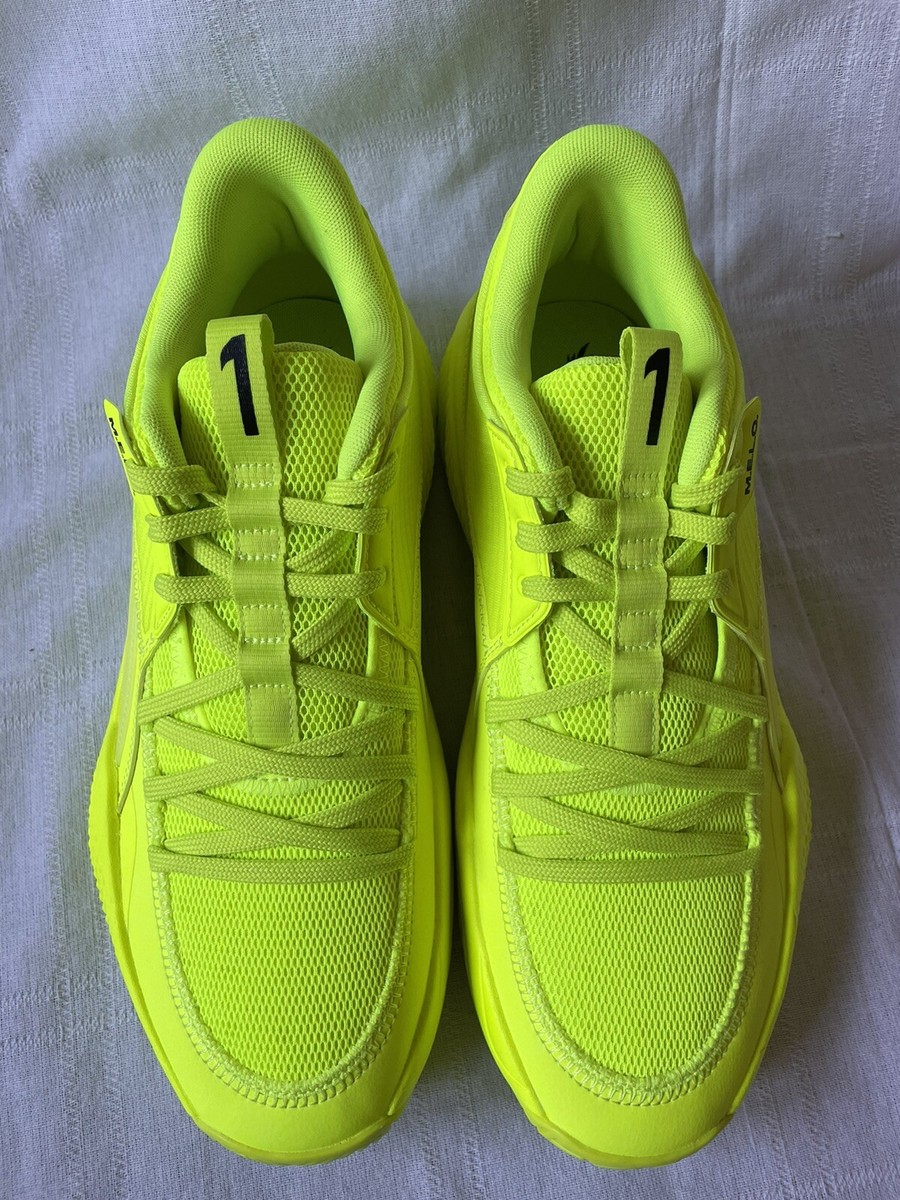 RARE Puma Court Rider 1 LaMelo Ball Yellow Basketball Shoes  display picture 3
