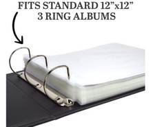 Anna Griffin 12" x 12" Page Protectors,Scrapbook Protecter Refill Pages 30 Pack