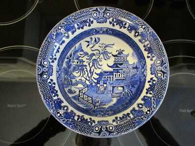 Burleigh Ware Blue Willow Pattern Multiple Purpose Bowl. Gorgeous NM