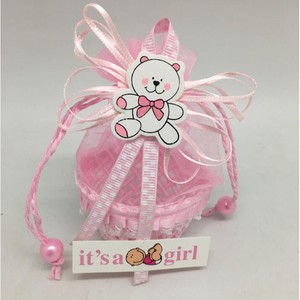 24pcs Yarn Basket Candy Box Boy Girl Gift Bags Baby Shower