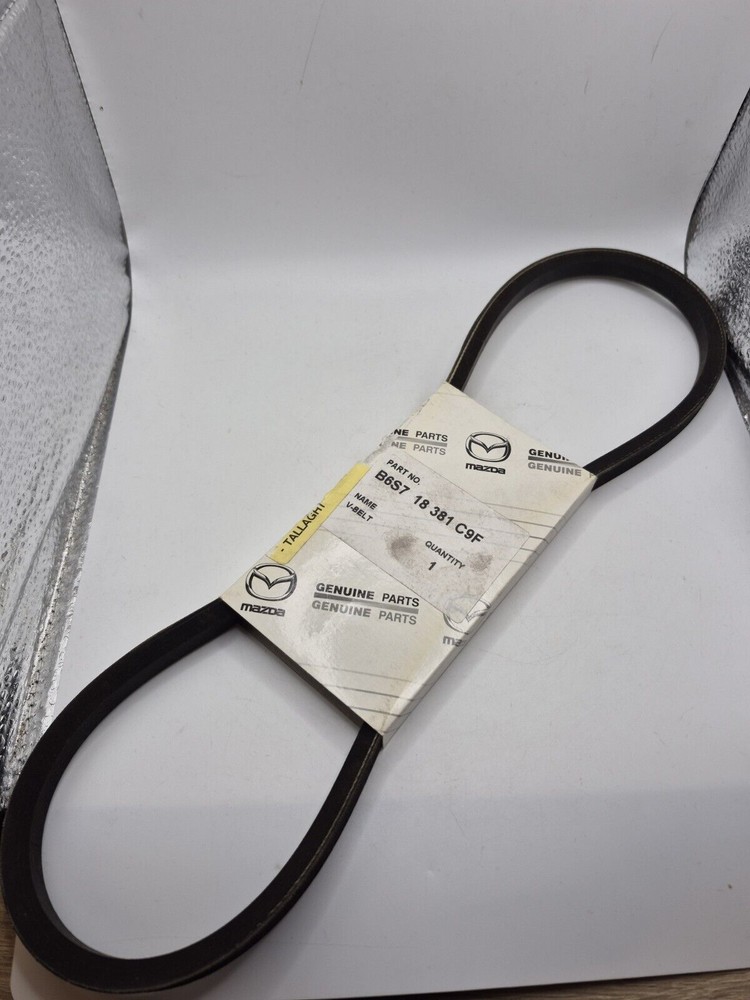Mazda 323 1.3L 1.6L Genuine OEM B6S718381 Fan Belt Assembly New