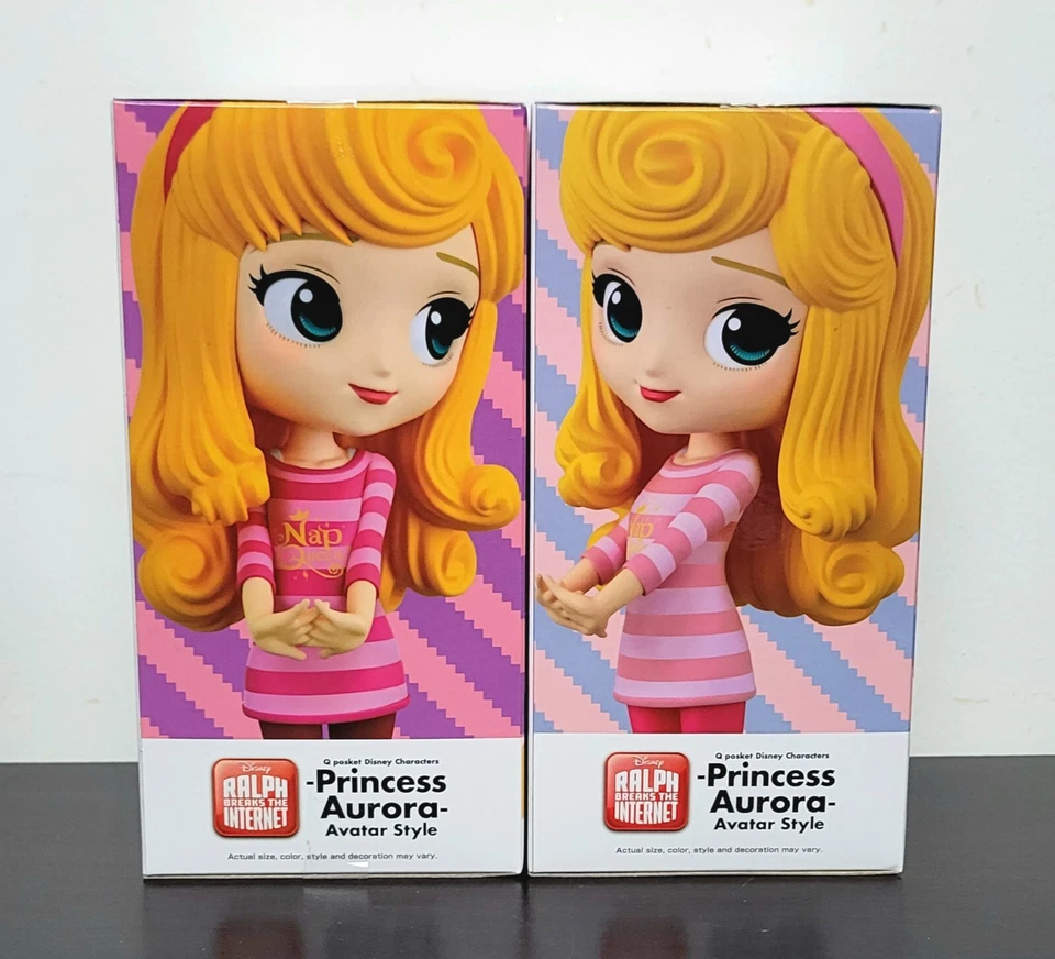 Banpresto Q Posket Disney Avatar Style Aurora Sleeping Beauty Bandai Ver A & B - Image 2 of 4
