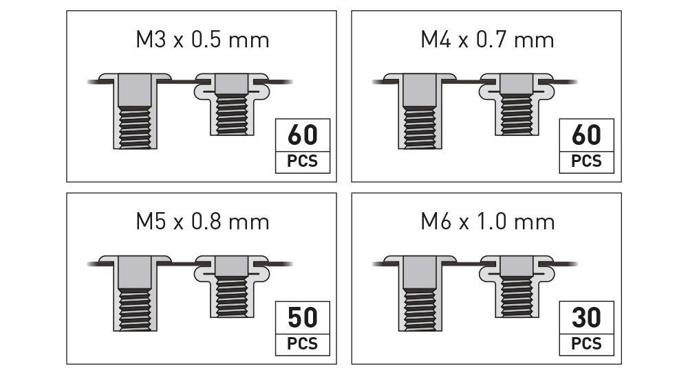 Thumbnail - Kraftwerk Industrie-handblindnietmuttergeräte-satz