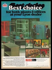 1976 Lyon Metal Products Aurora Illinois Plant Shelves Lockers & Stairs Print Ad