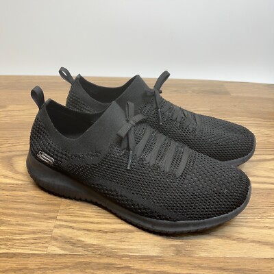 Skechers Womens Ultra Flex Statements Black Running Shoes Sneakers Size 11