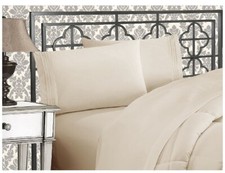 Elegant Comfort Luxurious 1500 Thread Count Egyptian 4-Piece Bed Sheet Set Queen