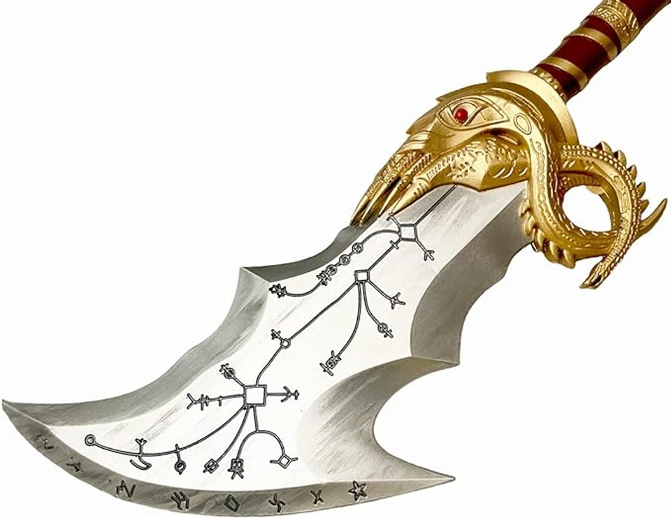 Espada de espuma de alta densidade God of War Swords Kratos Blades of Chaos - Imagem 4 de 4