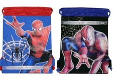 Marvels Spiderman 10" X 14" 2PCS Drawstring Backpack Heavy Duty Nylon Tote Bag