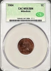 1904 INDIAN HEAD CENT PENNY CACG MS63BN WITTERBRICK