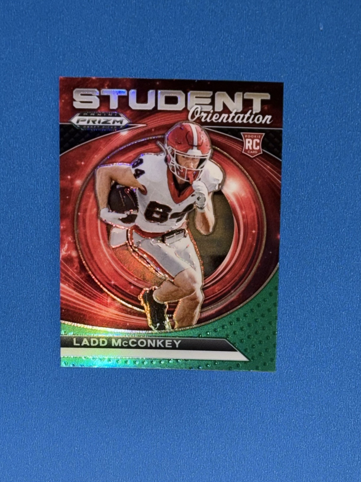 2024 Panini Prizm Draft Picks Student Orientation Green Prizm Ladd McConkey RC