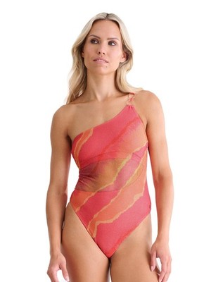 Lisca Badeanzug ohne Bügel Atlantida Gr. S-L, Flamingo und Mint