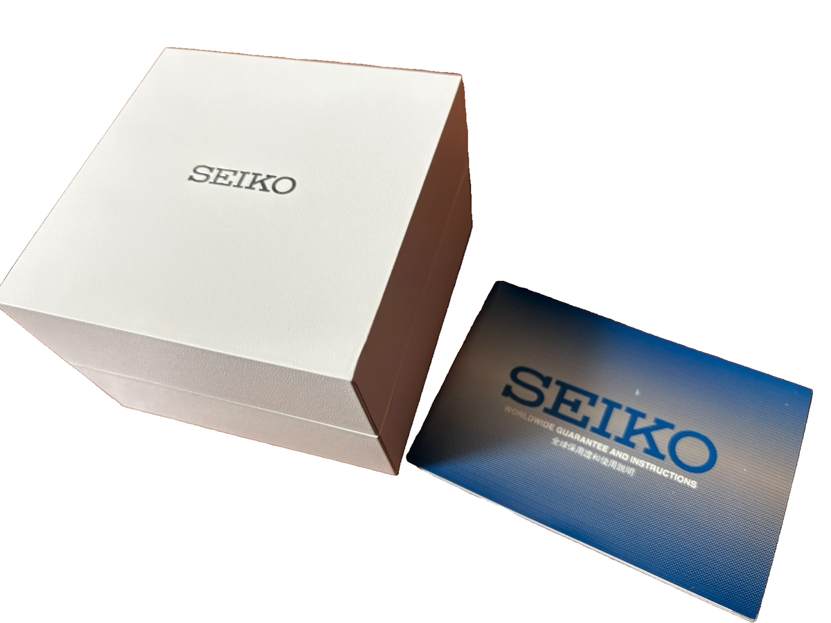 SEIKO Empty White Presentation Watch Gift Box With warranty card