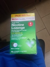 CVS Sugar Free Nicotine Lozenge Mint 4mg - 168 Lozenges, Sealed