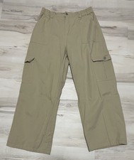 Woman  s Cargo Pants Beige Size XL