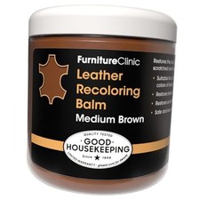  - Leather Dye for Furniture, Couches & Car Seats - Restore Balm Medium Brown