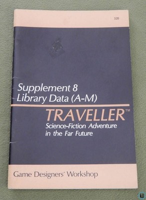 Library Data (A-M): Traveller RPG Supplement 8 GDW Game Designers Workshop 320