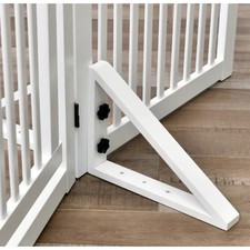 WELLAND Triangle Support Feet Pet Gate Stabilizers Set of 2 New white 