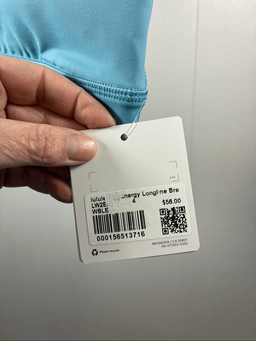 Lululemon NWT Energy Longline Bra in Wild Bluebell Size 4 image 8