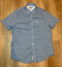 Penguin Size Medium Stripe SS Shirt Retail 85 Cotton