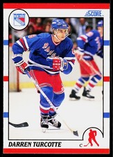 Darren Turcotte, 1990-91 Score American, #241, New York Rangers, RC