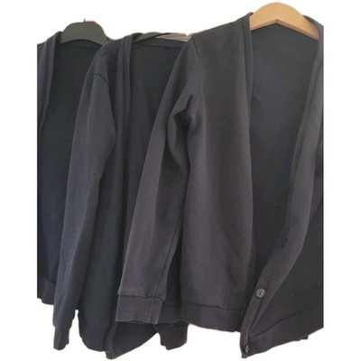 Schulstrickjacke Mädchen dunkelblau 9-10 Jahre