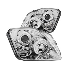 Anzo 121342 Pair Of 2 Chrome Projector Headlights Front For 97-01 Honda Prelude