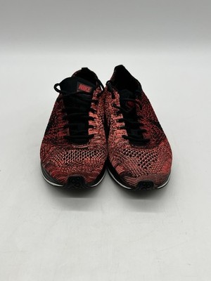 Nike Flyknit Racer Size 5 Women s 6.5 Fire Rooster Red Athletic Sneakers Shoes.