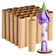30 Pack Cardboard Tubes, Toilet Paper Rolls For Crafts, 1.6 x 8.0 inches