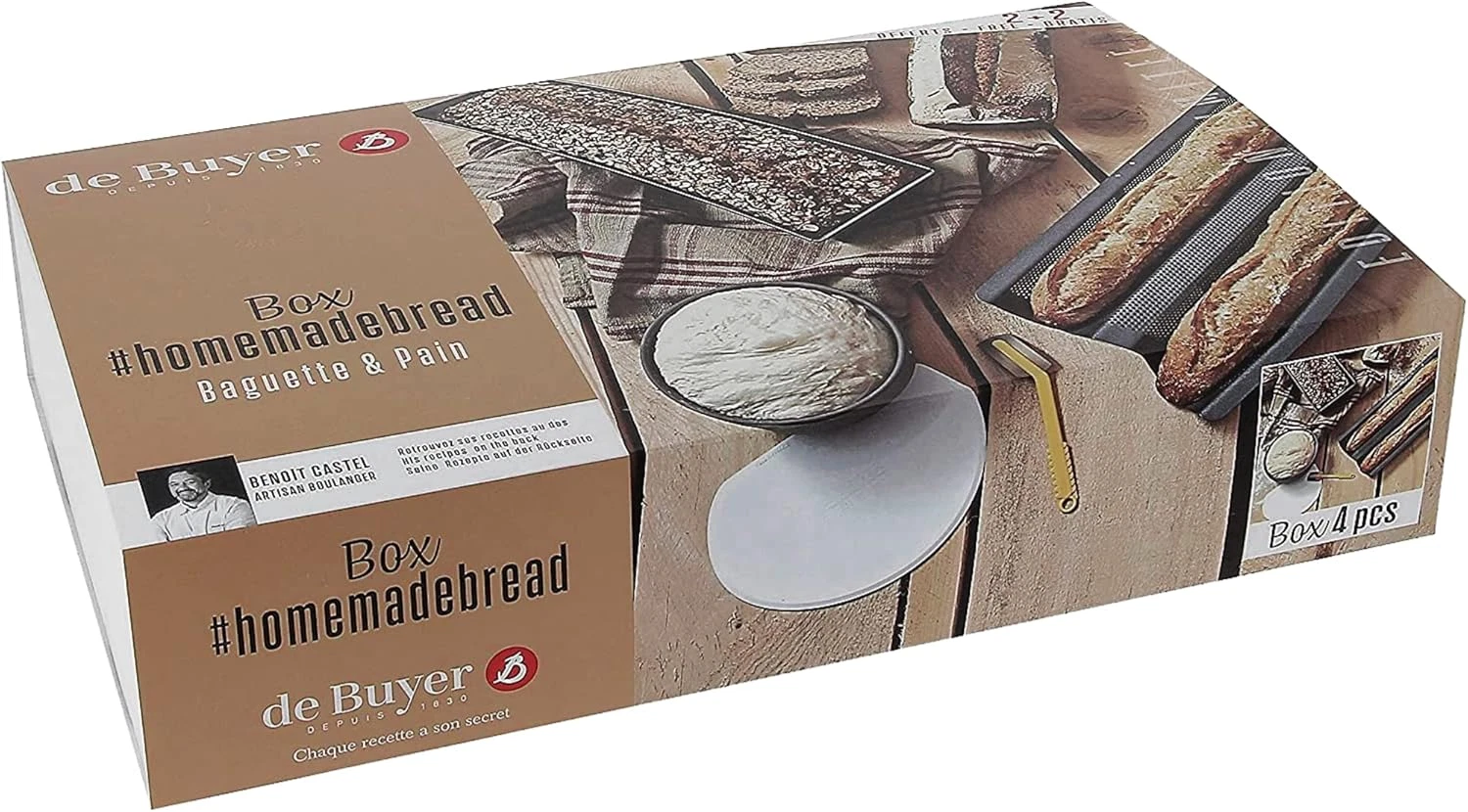French DIY Bread Baking Kit - Nonstick Mold, Tray, Blade & Scraper
Opens in a new window or tab