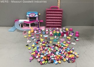 Shopkins Lot Splash 'n' Go Spa Wash Playset Cutie Cars Approx 150 Pieces