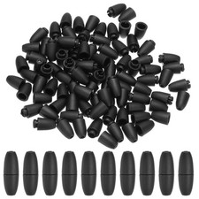 24mm Breakaway Clasps, 50 Set Plastic Bead Barrel Connectors, Black