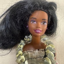 Vintage Barbie doll Hawaii black hair hula dance