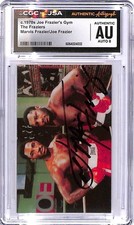 Gimnasio Joe Frazier/Joe Frazier CGC - JSA Auténtico Automático 8 c.1970