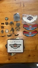 Harley-Davidson Pins Patch Lot And Collector Tin