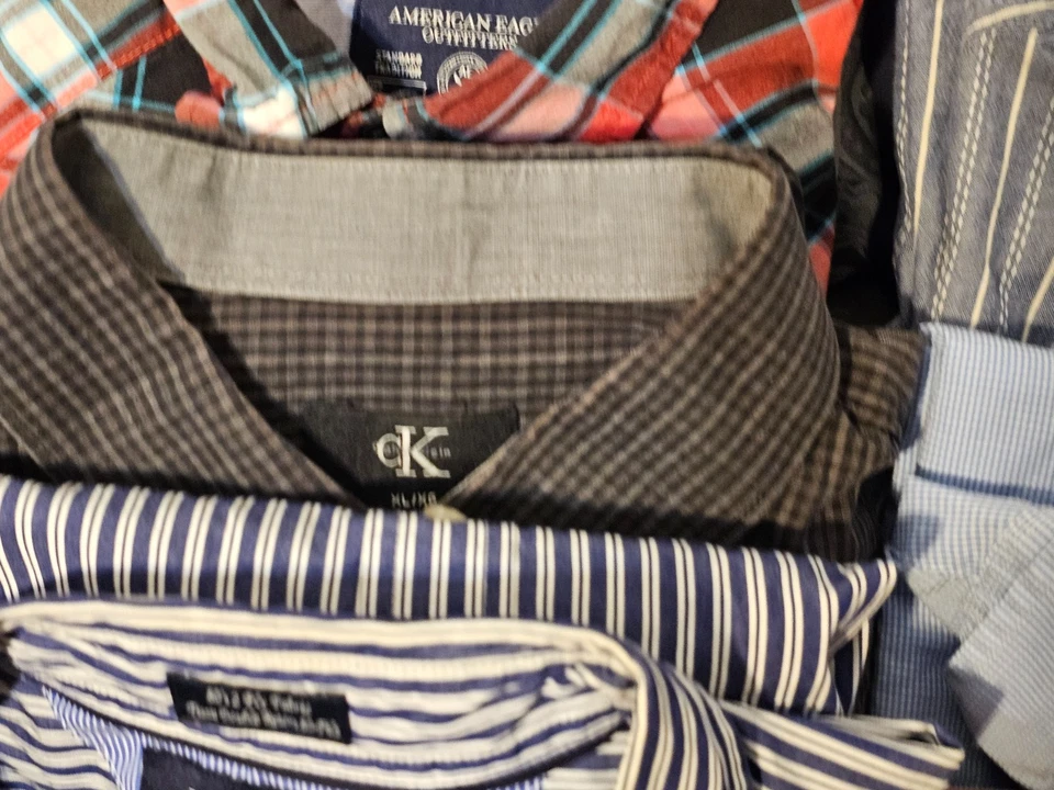 Mens XL Lot 12 Shirts Button Up Long Sleeve Tasso Elba RL Tommy Reseller Alfani - Image 4 of 4