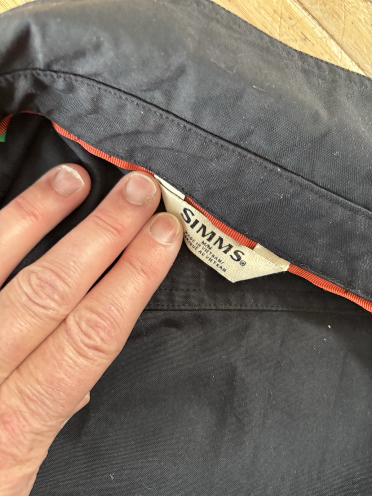 Simms Black Double Haul Button Down Long Sleeve F… - image 4