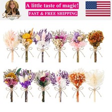 12/24 PCS Charming Mini Dried Flowers Bouquet for Vase