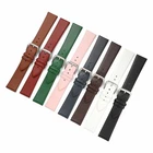 8mm-22mm Watch Strap Watch Band Flat Leather Ultra Thin