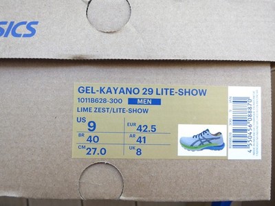 ASICS GEL KAYANO LITE-SHOW 42,5 US 9 41 UK 8 27.0cm NEU OVP 1011B628-300 RARE